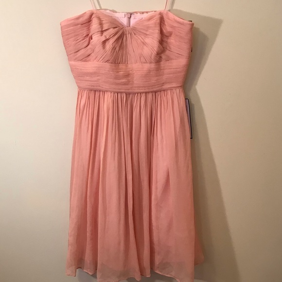 J Crew NWT misty rose strapless bridesmaid dress - Picture 4 of 7